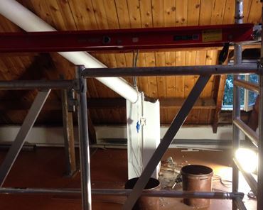 HB accountants Turnhout, zolder isoleren en herinrichten tot mooie en functionele bureau ruimte.