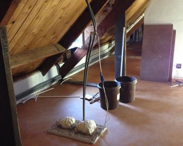 HB accountants Turnhout, zolder isoleren en herinrichten tot mooie en functionele bureau ruimte.