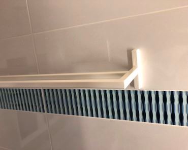 op maat gemaakt handdoek baar, 1,6 meter lang.